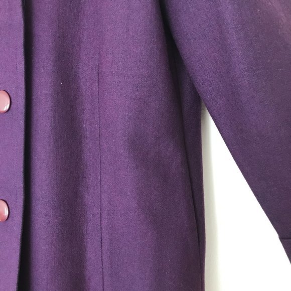 NEW Women's Long Coat in Purple Size M - Picture 6 of 6